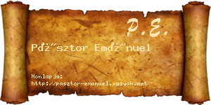 Pásztor Emánuel névjegykártya
